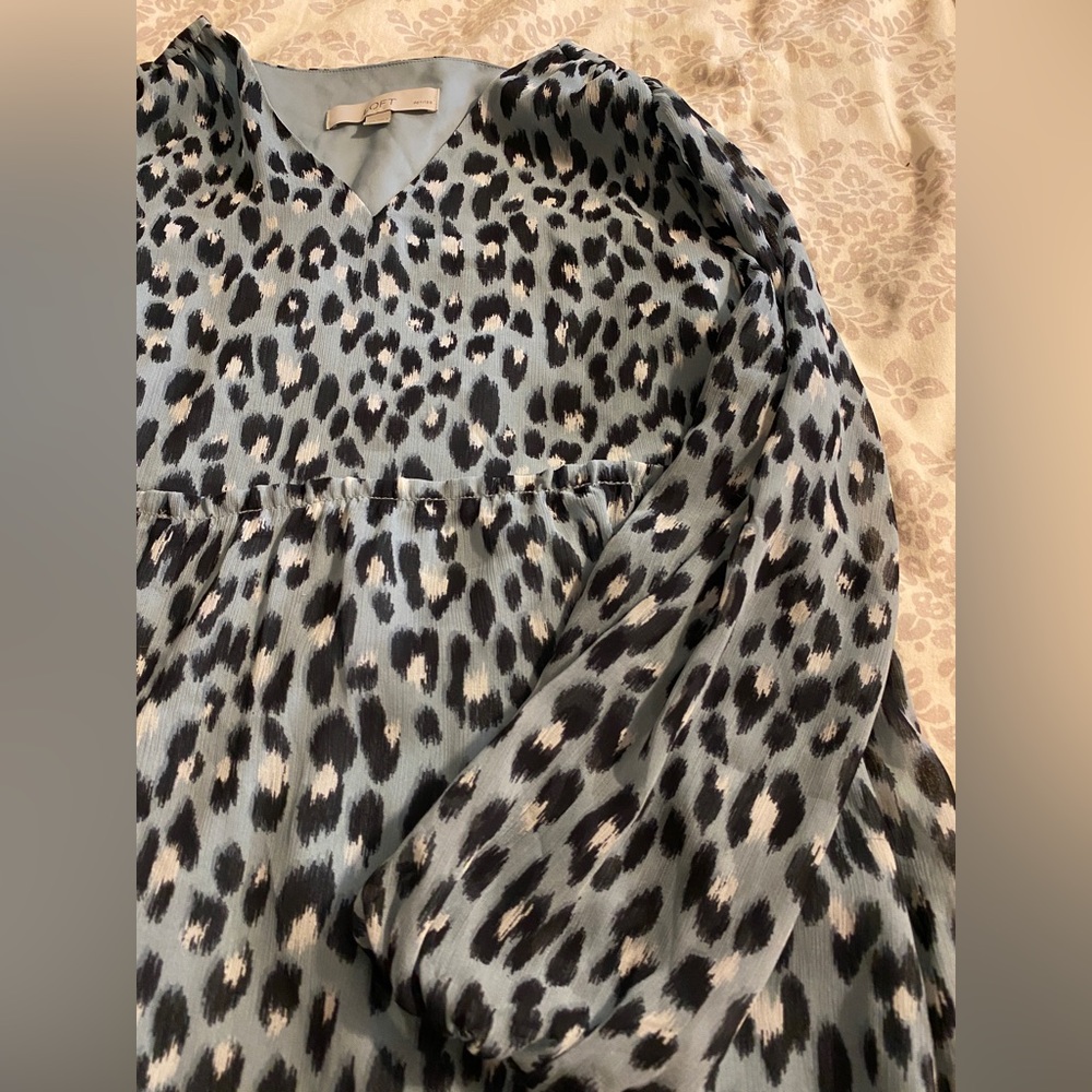 Cute Loft Leopard Pattern Dress XS